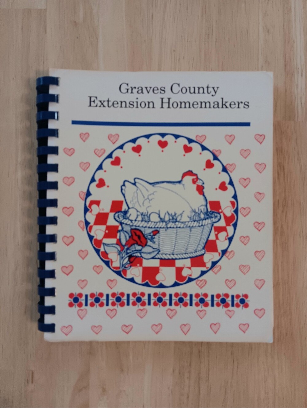 Vtg. Graves County Extension Homemakers Spiral Cookbook, Mayfield, KY. 1970s-80s